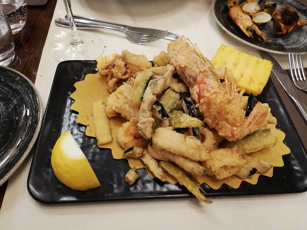 Fritto misto con polenta